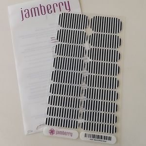 Jamberry Black & White Stripe